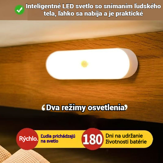 🏡💡【Kupte 2 a získejte 2 zdarma】Inteligentní LED světlo se snímáním lidského těla, snadno se nabíjí a je praktické