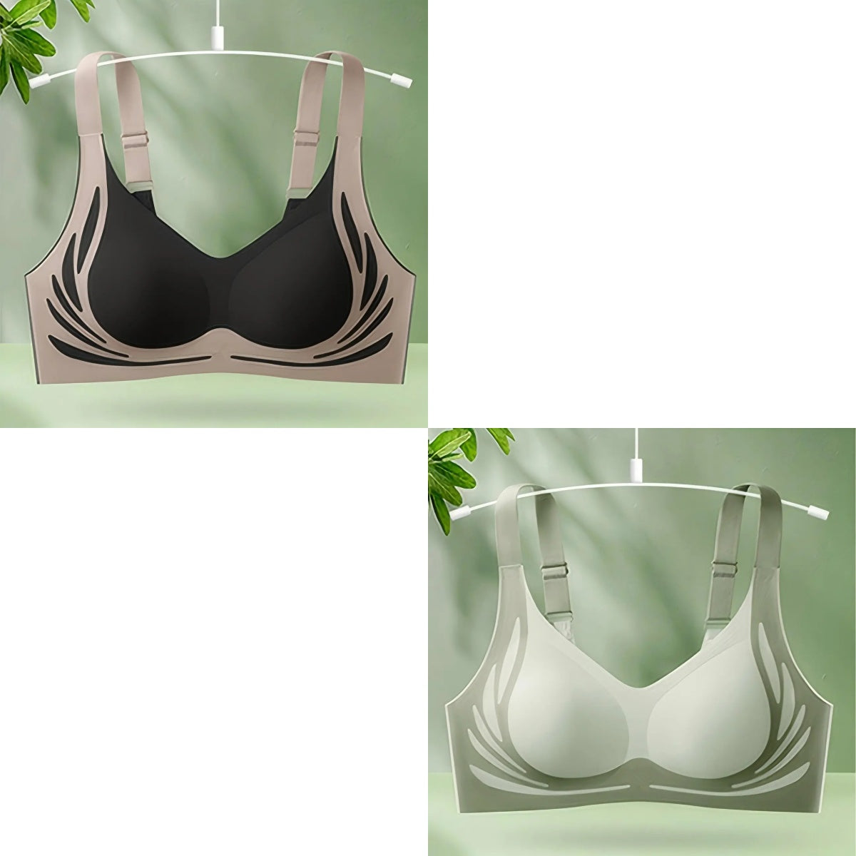 😍【Balení po 2】Bezdrátová podprsenka pro ženy, jednodílná❤️【40-85KG】