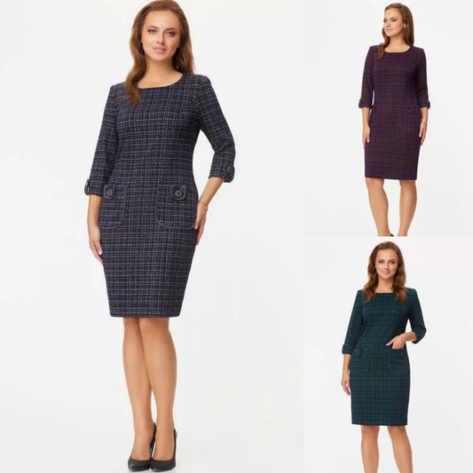 ✨👗【S-5XL】2025 nowa moda i elegancka, smukła sukienka, modna i retro, uniwersalna