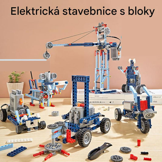 Elektrická stavební hračka s kostkami