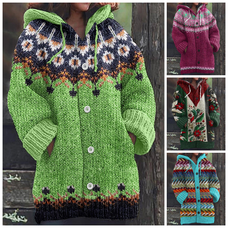 🥰【S-5XL】Nový pohodlný retro svetr kardigan