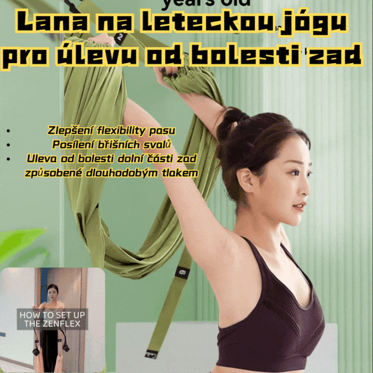 🔥Lana na leteckou jógu pro úlevu od bolesti zad