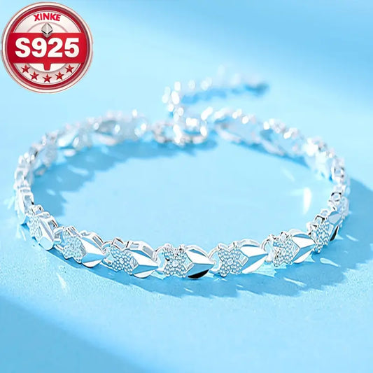 😀👉【Kupte 1 a získejte 1 zdarma】💖🍀Náramek Love New Fashion 925 Sterling Silver pro ženy【30%SLEVA】
