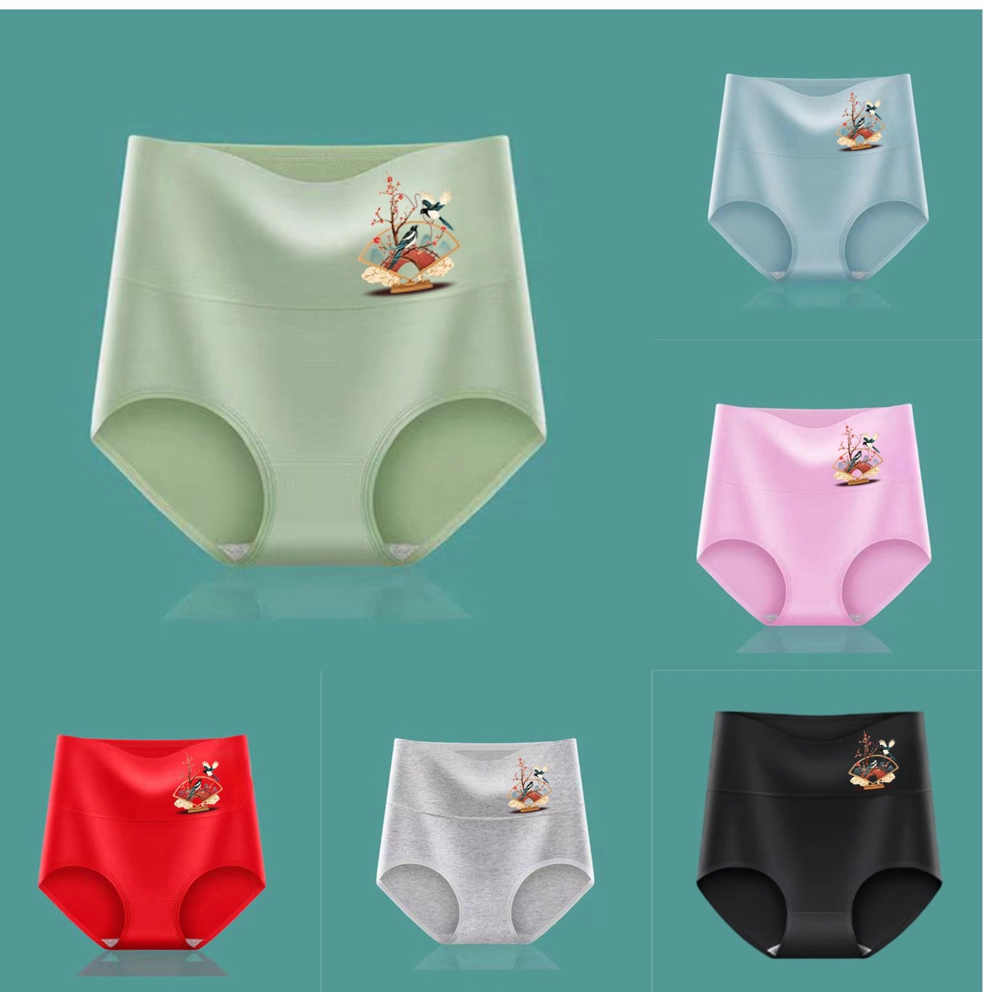 💖Poslední den sleva 50 % - 【Balení 6 kusů】Nadzvednutí hýždí s vysokým pasem z vysoce kvalitní bavlny✨️ （40-100 kg）