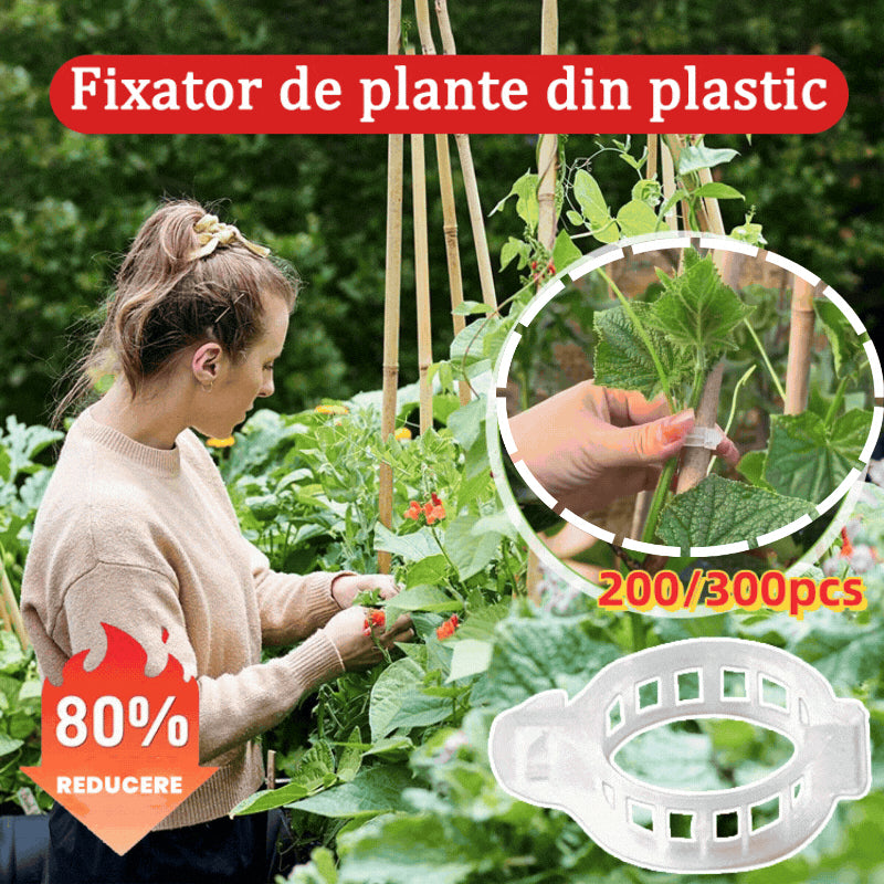 🍅🍅【 200 kusů】🌱Upevňovací klip pro pěstování sazenic, plastové svorky na rostliny, ideální pro vázání a zavěšování rostlin_
