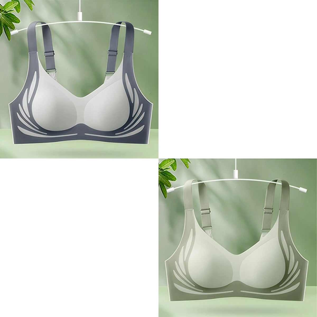 😍【Balení po 2】Bezdrátová podprsenka pro ženy, jednodílná❤️【40-85KG】