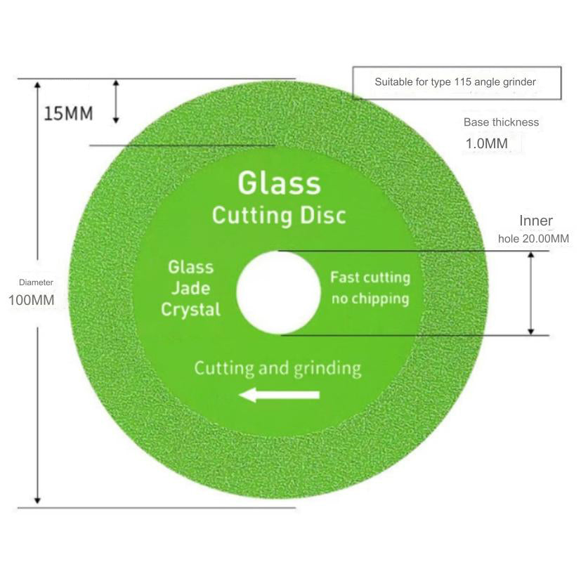 🔥【Sleva - 2 ks】Ultratenký diamantový brusný kotouč na sklo/keramiku/dlaždice