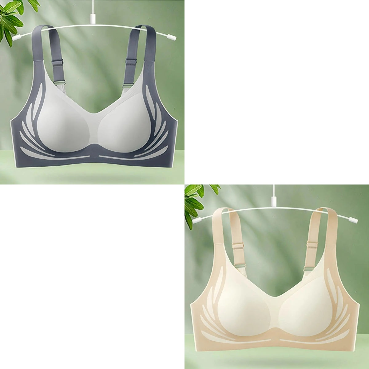 😍【Balení po 2】Bezdrátová podprsenka pro ženy, jednodílná❤️【40-85KG】