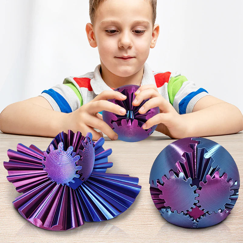 Kupte 2 a získejte 2 zdarma 🎁 Steampunk spinning wonder - fidget (převodová koule)