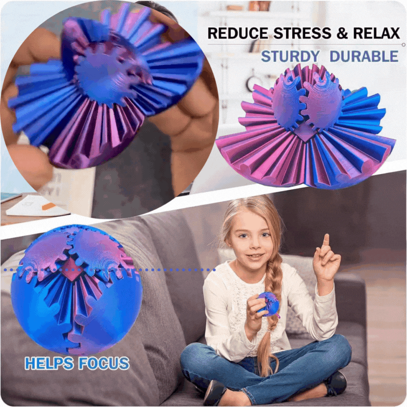 Kupte 2 a získejte 2 zdarma 🎁 Steampunk spinning wonder - fidget (převodová koule)